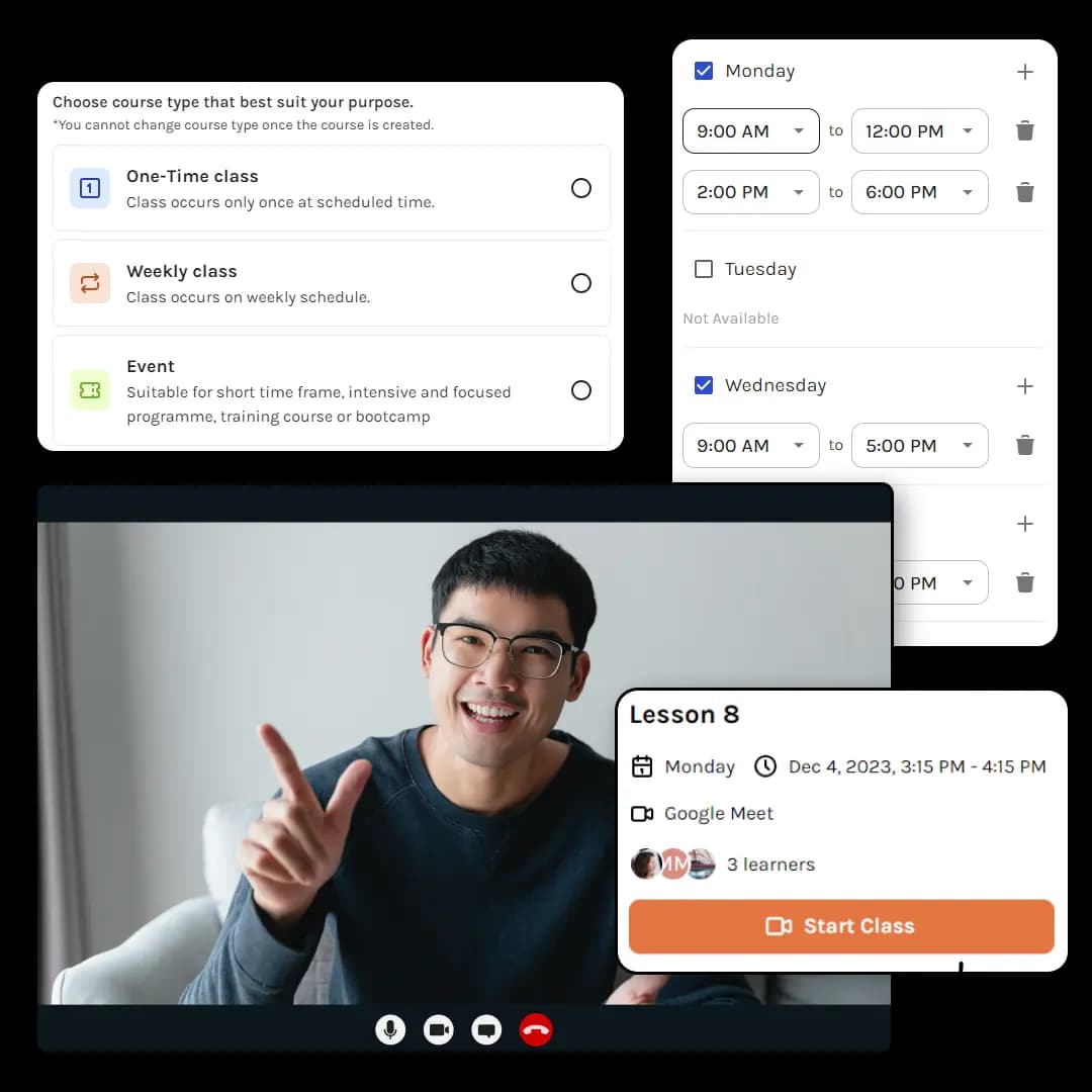Create and launch classes with ease